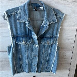H&M Blue Denim Vest
